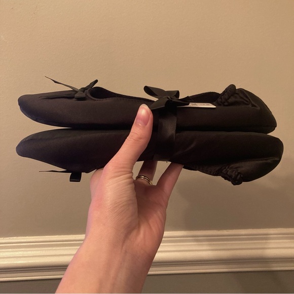 4/$10 - Black Ballet Flat Slippers - Picture 2 of 10